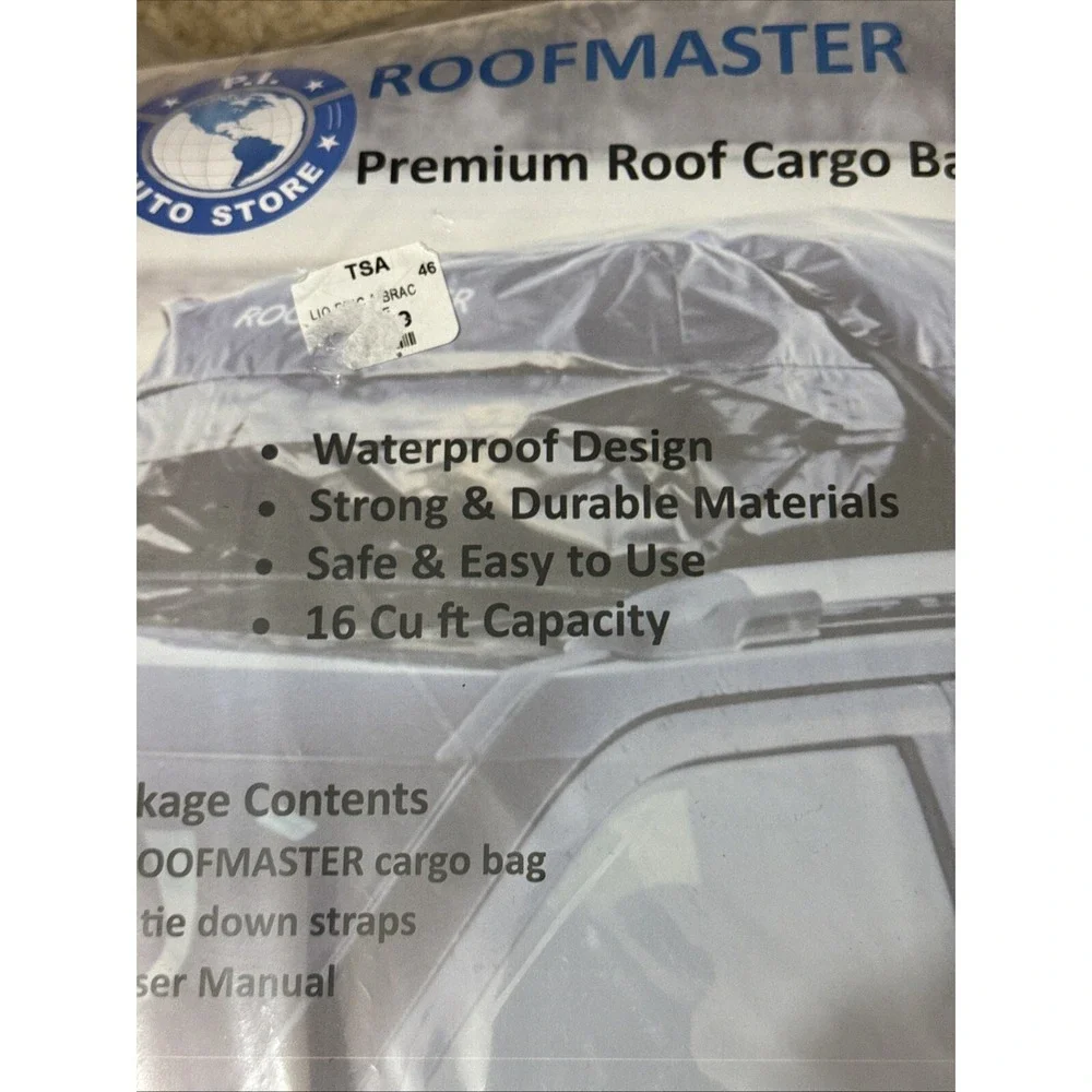 PI Autostore Roofmaster, Premium Roof Cargo Bag 16cubic ft
